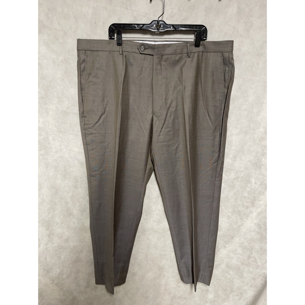 Zignone Pants Men 44X31 Gray Beige Chameleon Super 120 Wool Dress Italy Luxury‎